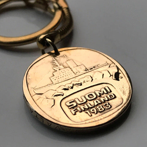 1983 Suomi Finland 5 Markkaa coin jewelry pendant Finnish Icebreaker ship Helsinki Espoo Finnic Nordic Tampere Vantaa Oulu Turku Lahti Uusimaa Pirkanmaa Jyväskylä Baltic Sea Arctic Porvoo n002053