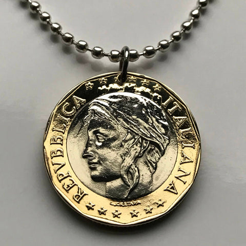 Amazon.com: Miabella 18K Gold over Sterling Silver Genuine Italian 500-Lira  Coin Medallion Charm Pendant for Bracelet -Necklace Women Men 925 Made in  Italy: Clothing, Shoes & Jewelry