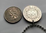 1976 África Occidental 100 Francos moneda colgante pez sierra Costa de Marfil Senegal Alta Volta Dahomey Bamako Niamey Lomé Cotonou Akan Mauritania n000665