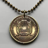 USA Triborough Bridge and Tunnel Authority toll token MTA coin pendant One Fare Expressway transportation Broad Channel, Queens n002473