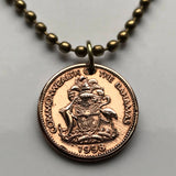 1985 Bahamas 1 Cent coin pendant  Bahamian starfish sea star Nassau Andros Exuma Junkanoo Rose Island Lighthouse Beach Rum Cay sand sea Paradise Island caribbean Junkanoo music Cabbage Beach Bay Street New Providence Eleuthera Gold Rock Beach n001410