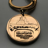 1983 Suomi Finland 5 Markkaa coin jewelry pendant Finnish Icebreaker ship Helsinki Espoo Finnic Nordic Tampere Vantaa Oulu Turku Lahti Uusimaa Pirkanmaa Jyväskylä Baltic Sea Arctic Porvoo n002053