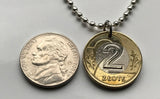 Poland Polska 2 Zlote coin pendant white Polish eagle Warsaw Kraków Poznań Wrocław Łódź Polak Polans Poles Slavs Zakopane Oświęcim Kołobrzeg Kashubians Białystok Białystok Lechitic Kashubian language Gdańsk Szczecin Bydgoszcz Lublin Katowice n001582