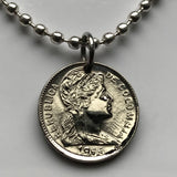 1952 Colombia 1 Centavo coin pendant Colombian lady Bogota Cali Pereira Caldas Soacha Soledad Ibagué Leticia Pasto cumbia parcero n000907