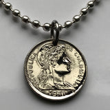 1952 Colombia 1 Centavo coin pendant Colombian lady Bogota Cali Pereira Caldas Soacha Soledad Ibagué Leticia Pasto cumbia parcero n000907