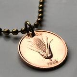 2005 Tonga 1 Seniti coin pendant corn maize plant World Food Day FAO Friendly Islands Nukuʻalofa Tongatapu Neiafu Kolofoʻou Polynesian South Pacific Niuatoputapu Haʻapai Vavaʻu Tuʻi lupulu tauʻolunga Kailao Lapita Kolomotuʻa Austronesia Oceania n000211