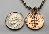 2005 Tonga 1 Seniti coin pendant corn maize plant World Food Day FAO Friendly Islands Nukuʻalofa Tongatapu Neiafu Kolofoʻou Polynesian South Pacific Niuatoputapu Haʻapai Vavaʻu Tuʻi lupulu tauʻolunga Kailao Lapita Kolomotuʻa Austronesia Oceania n000211