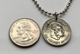 1964 Sierra Leone 10 Cent coin pendant cacao pods cocoa Freetown Bo Lunsar Port Loko Limba Kailahun Mattru Pujehun Milton Margai n002648