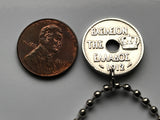 1912 Greece Hellas 5 Lepta coin pendant necklace Hellenic jewelry Greek little owl of Athena Parthenon Macedonia Sparta Peloponnese Pella Thebes Kos wise n000730