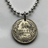 1894 Hungary Magyars 10 Filler coin pendant necklace Hungarian jewelry Saint Stephen Holy Crown Budapest Debrecen Jasz Pest Pannonian Basin Csangos Ugrians Magyarország Magyarok n002770