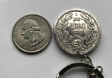 1933 Chile Peso coin pendant Andean condor Chileno Santiago Araucanía Iquique Rancagua La Pintana Parinacota Coquimbo Tarapacá Arica n001588