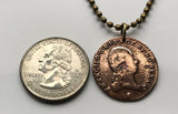 antique 1800! Osterreich Austria 1 Kreuzer coin pendant double headed Habsburg eagle Innsbruck Habsburg Vienna Tirol Alps Austrian crown n002956