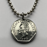 1998 El Salvador 10 Centavos coin pendant Francisco Morazan San Salvador Santa Ana Soyapango San Miguel América Central Santa Tecla Mejicanos Apopa Delgado Ahuachapán Ilopango Tonacatepeque n001981