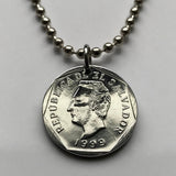 1998 El Salvador 10 Centavos coin pendant Francisco Morazan San Salvador Santa Ana Soyapango San Miguel América Central Santa Tecla Mejicanos Apopa Delgado Ahuachapán Ilopango Tonacatepeque n001981