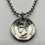 1998 El Salvador 10 Centavos coin pendant Francisco Morazan San Salvador Santa Ana Soyapango San Miguel América Central Santa Tecla Mejicanos Apopa Delgado Ahuachapán Ilopango Tonacatepeque n001981