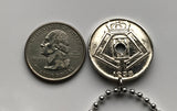 1938 Belgium 25 Cent coin pendant Brussels Mons Bruges Flanders Flemish Hasselt Kortrijk Ostend Ypres Dinant Fens Bouillon Hainaut n001870
