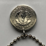 1893! USA 5 Cents Lady Liberty Nickel V coin pendant Americana freedom Pennsylvania Maryland Connecticut Rhode Island United States n001239c
