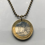 2002 Finland Suomi Euro coin pendant flying Whooper Swans Helsinki Finnish Finns Suomalaiset Nordic Scandinavian viking jewelry n003049