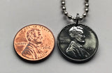 USA 1943 Steel Penny 1 Cent coin pendant World War 2 Allies Abraham Lincoln wheat steelie magnetic coin Americana Victory necklace n001176
