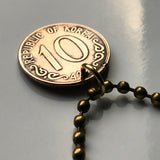 1961 South Korea 10 Hwan coin pendant Rose of Sharon Mugunghwa Seoul Daehan Minguk Suwon Ulsan Changwon national flower Boeun Bagua n000006