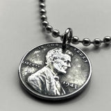 USA 1943 Steel Penny 1 Cent coin pendant World War 2 Allies Abraham Lincoln wheat steelie magnetic coin Americana Victory necklace n001176