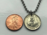 2015 Tonga 10 Seniti coin pendant Malau Tongan megapode bird fakanofo milolua Polynesian Nuku Island Austronesian Oceania Melanesian n003118