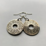 1921 Morocco Maroc 25 Cent coin earrings Moroccan Seal of Solomon hexagram six pointed star of David signet ring talisman Casablanca Rabat Chefchaouen Fez Tangier Marrakesh Agadir Sale Berbers Abjad Moors Maghrebis Arabic Hassaniya Tamazight e000164