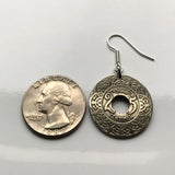 1921 Morocco Maroc 25 Cent coin earrings Moroccan Seal of Solomon hexagram six pointed star of David signet ring talisman Casablanca Rabat Chefchaouen Fez Tangier Marrakesh Agadir Sale Berbers Abjad Moors Maghrebis Arabic Hassaniya Tamazight e000164