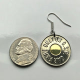 1988 USA NJ New Jersey GSP Garden State Parkway token coin earrings Car Transportation Transit Highway charm Car Fare e000180