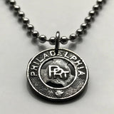 Vintage PRT Philadelphia Rapid Transit metro token pendant street cars trolley buses transportation Good For 1 Fare Pennsylvania n001030