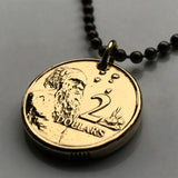 1988 Australien 2 Dollar Münze Anhänger Aborigine Mann Sydney Indigenous Perth Southern Cross Aussie Arandic Victoria Tasmania Sahul n002225