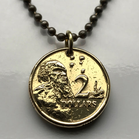 1988 Australien 2 Dollar Münze Anhänger Aborigine Mann Sydney Indigenous Perth Southern Cross Aussie Arandic Victoria Tasmania Sahul n002225