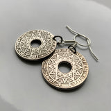 1921 Morocco Maroc 25 Cent coin earrings Moroccan Seal of Solomon hexagram six pointed star of David signet ring talisman Casablanca Rabat Chefchaouen Fez Tangier Marrakesh Agadir Sale Berbers Abjad Moors Maghrebis Arabic Hassaniya Tamazight e000164