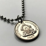 1967 Honduras 20 Centavos pirámide Lempira Lenca Tegucigalpa coin pendant Choluteca masonic eye Yoro Olancho El Paraíso Atlántida Copán n001720