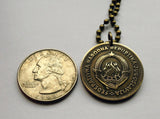 1955 Yugoslavia 50 Dinara coin pendant necklace Socialist Federal Republic Communist Slovenia Macedonia Montenegro Croatia Serbia necklace n000959