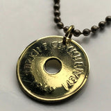 1948 Turkey Türkiye 2-1/2 Kurus Turkish coin pendant necklace jewelry Istanbul Anakara Gaziantep Antalya Konya Atatürk Hierapolis Islam Levent Hagia Sophia n001685