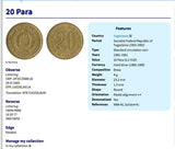 1973 Yugoslavia 20 Para Serbia Croatia Belgrade Bosnia coin pendant Herzegovina Slovenia Srbija Balkans South Slavic n001157