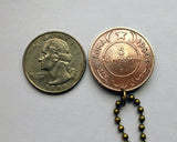 1950 Somalia 5 Centesimi Münze Anhänger Halskette Schmuck Somalischer Elefant Mogadischu Hargeisa Bosaso Horn von Afrika Galkayo Borama Burao Kismayo Merca Afgooye Dhambalin Barawa Hafun Somaliland Puntland Gondershe n000852