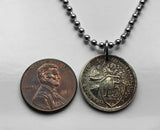 1932 USSR CCCP Soviet Union Communist Russia 15 Kopeks coin pendant necklace socialist Moscow Saint Petersburg Vladimir Lenin Stalin Karl Marx February Revolution comrades n003431