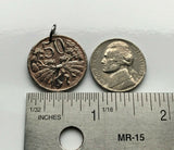 1922 Czechoslovakia 50 Haleru coin pendant Czech lion Slovak shield Prague Praha Charles Bridge Bohemia Bratislava Moravia Czech Silesia Brno Karlštejn Castle Kutná Hora Hradčany n000183