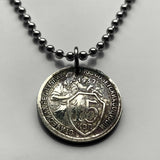 1932 USSR CCCP Soviet Union Communist Russia 15 Kopeks coin pendant necklace socialist Moscow Saint Petersburg Vladimir Lenin Stalin Karl Marx February Revolution comrades n003431
